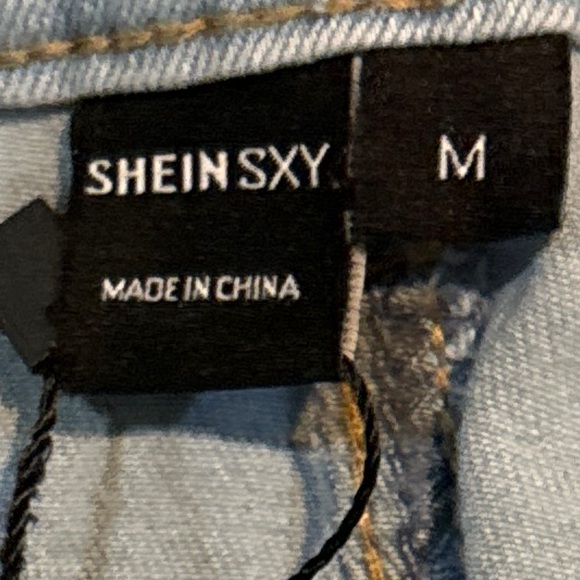 High Waist Button Fly Mermaid Hem Denim Skirt - Picture 11 of 12